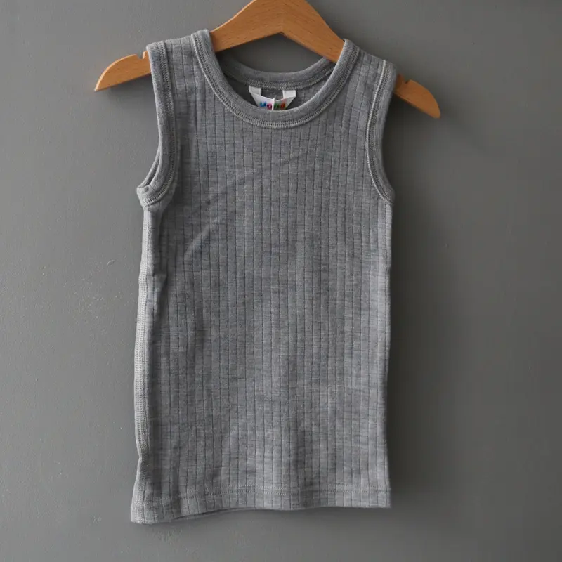 Merino Wool Vest - Grey - 1-9y