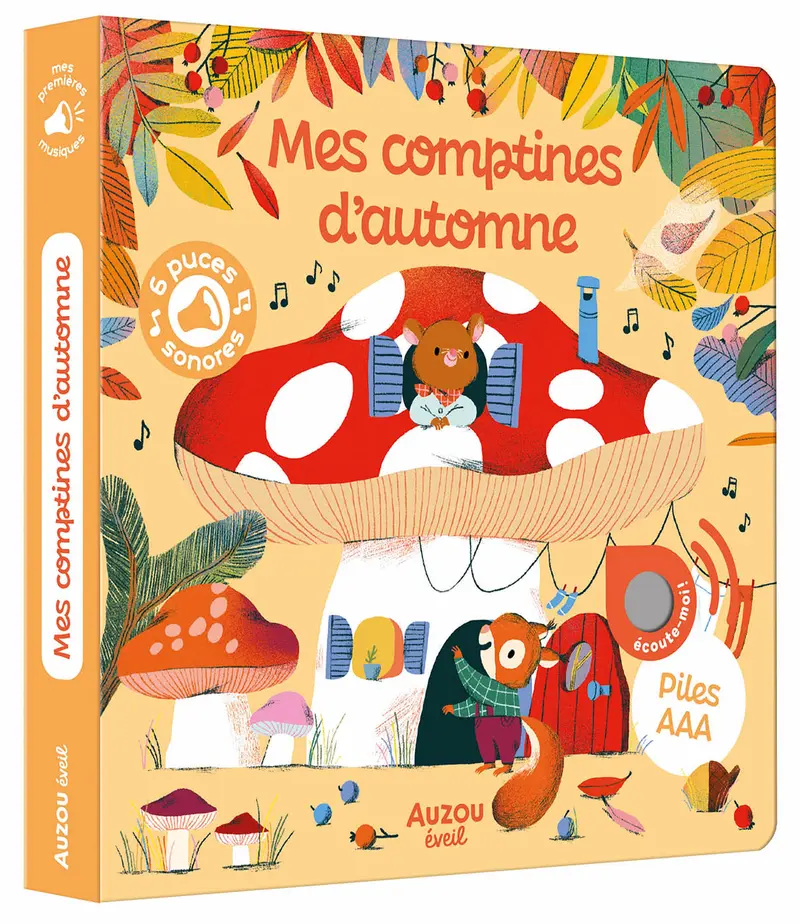 Mes comptines d’automne – Livre sonore dès 1 an