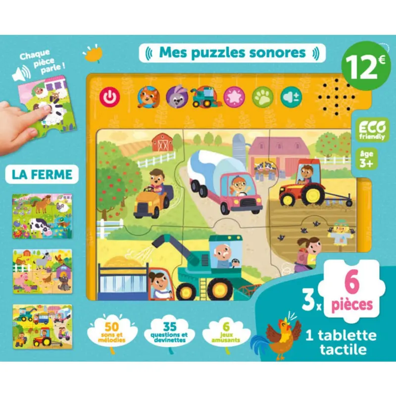Mes puzzles sonores - La ferme