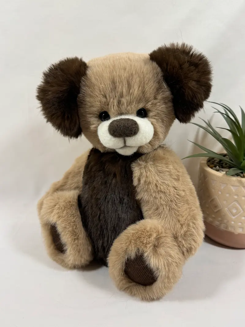 Michoko – Ours de collection articulé 30 cm beige et marron
