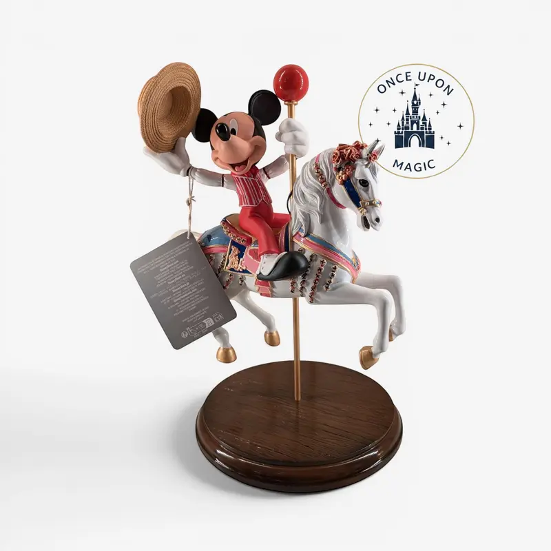 Mickey Mouse – Figurine Cheval de Carrousel 1955 par Alex Maher - Disneyland Paris