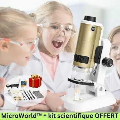 Microscope pour Enfant MicroWorld | Portable, Éducatif, Dès 6 Ans