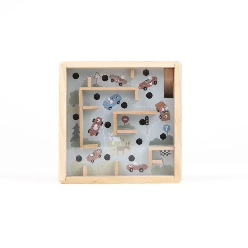 Mini labyrinthe en bois - Voitures - Egmont Toys
