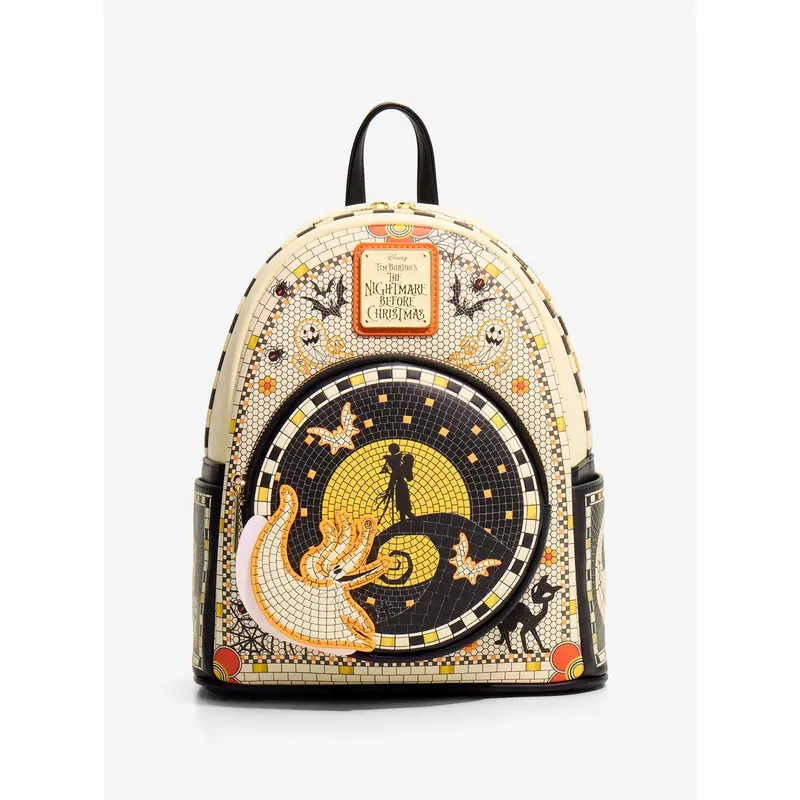 Mini sac à dos Loungefly L'Étrange Noël de Monsieur Jack mosaïque – Import US