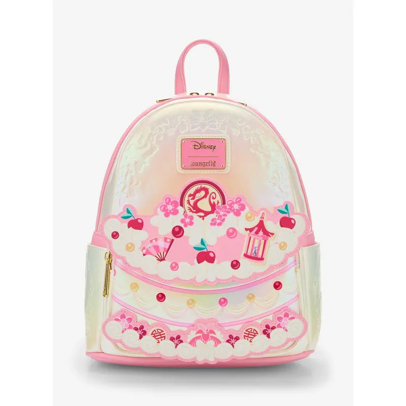 Mini sac à dos Loungefly Mulan gâteau irisé – Import US