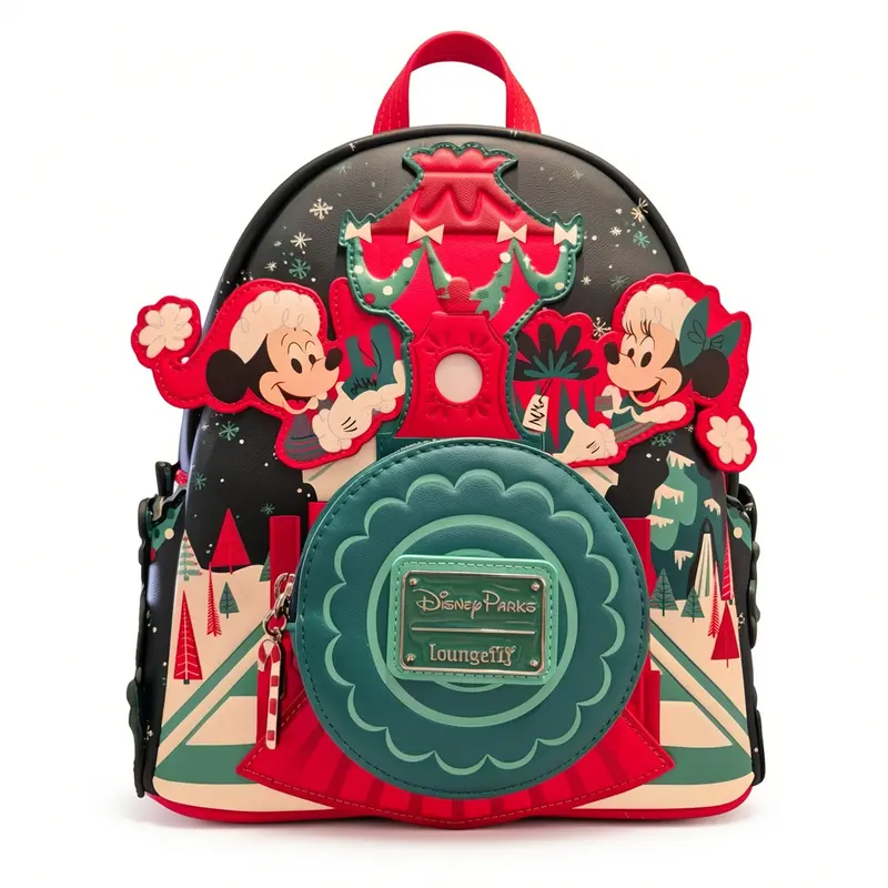 Mini sac à dos Loungefly Noël Mickey et ses amis – Disneyland Paris
