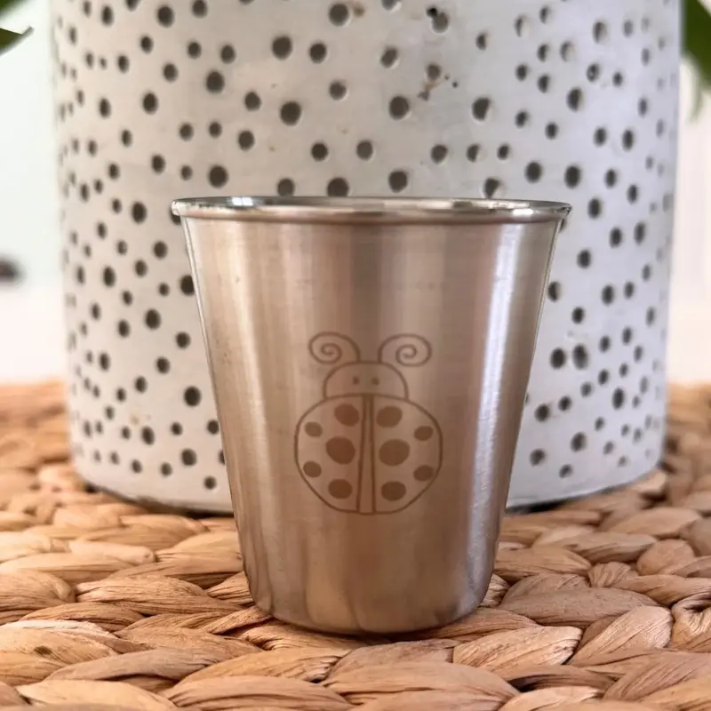 Mini timbale bébé & enfant inox Joli Monde - 75ml Coccinelle