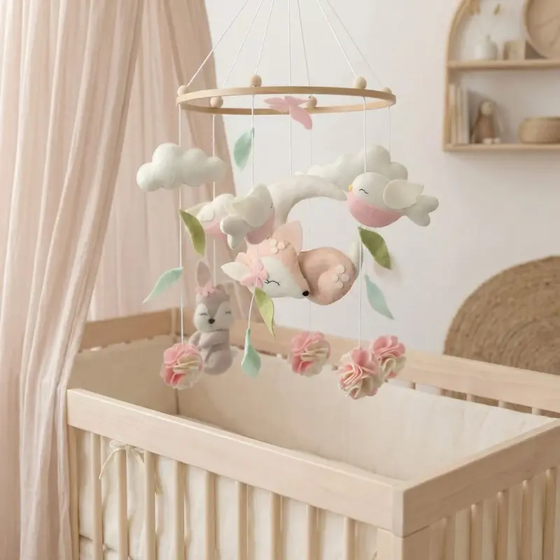 Mobile bébé en feutrine │ ForêtCâline