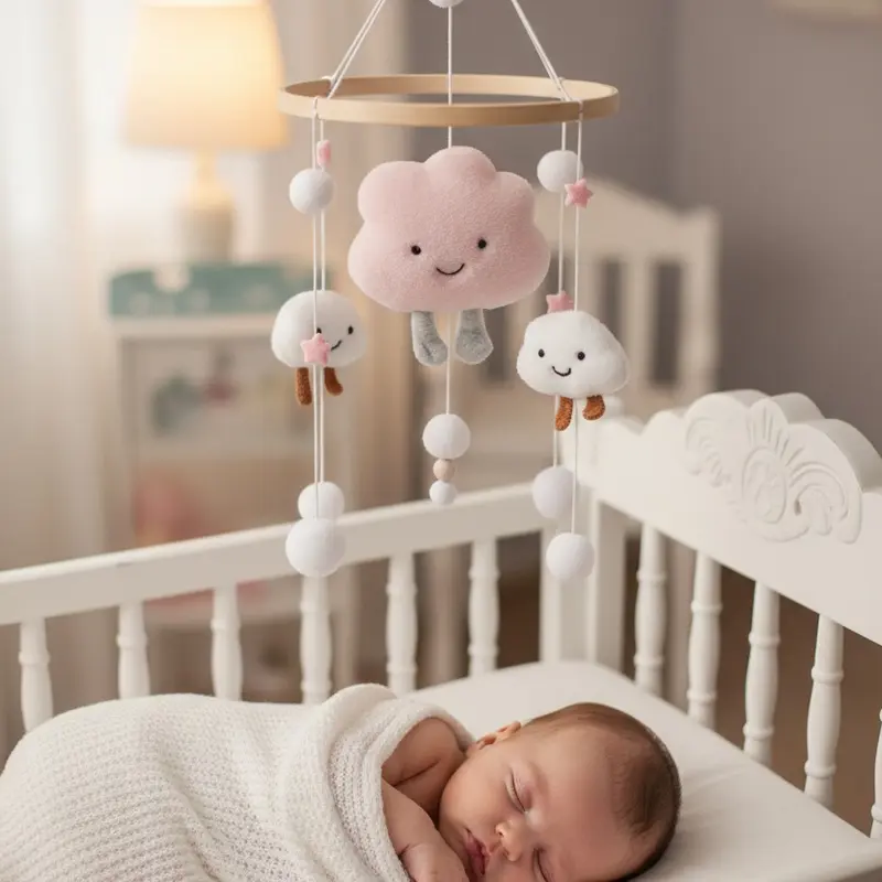 Mobile bébé | Nuages Souriants