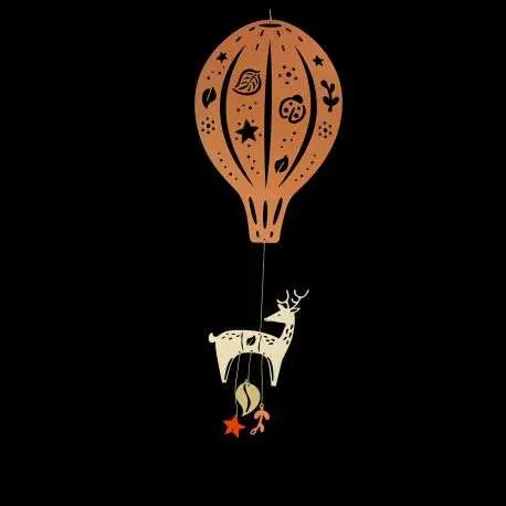 MOBILE MONTGOLFIERE DAIM SIENNA - naissance+