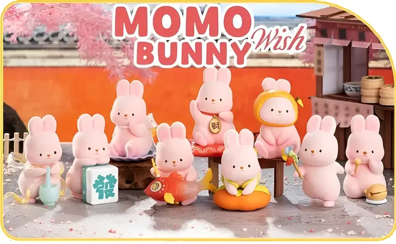 Momo Bunny - Figurine Kawaii Wish - Boîte Mystère