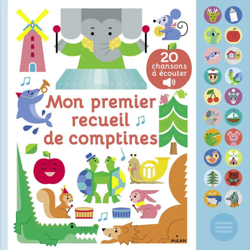 Mon grand livre sonore - Mon premier recueil de comptines