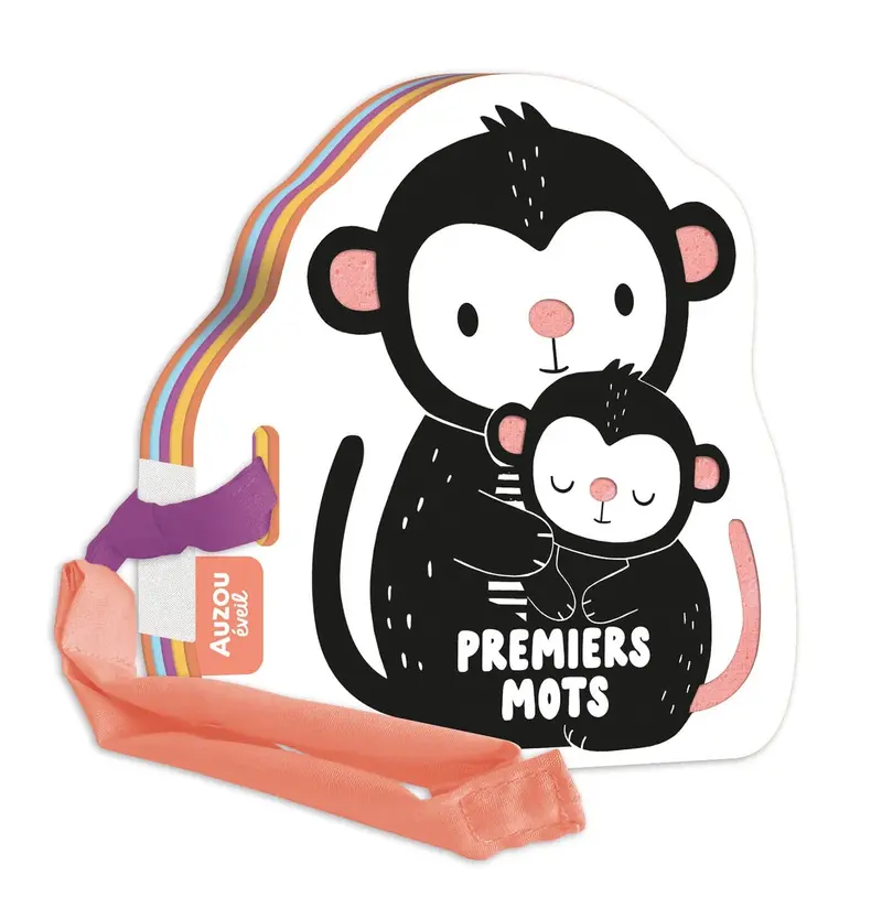 Mon premier livre de poussette en noir et blanc premiers mots- AUZOU