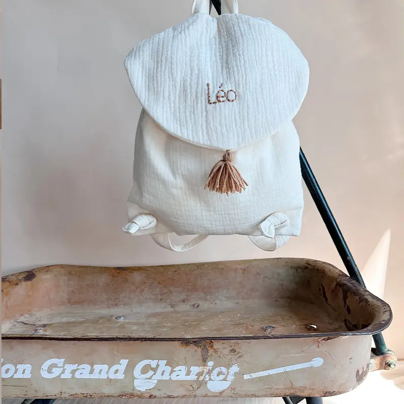 Mon premier sac à dos écru personnalisé - Choix du coloris