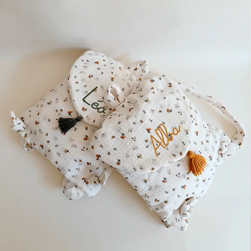 Mon premier sac à dos personnalisé - Motif Fleurs d'automne