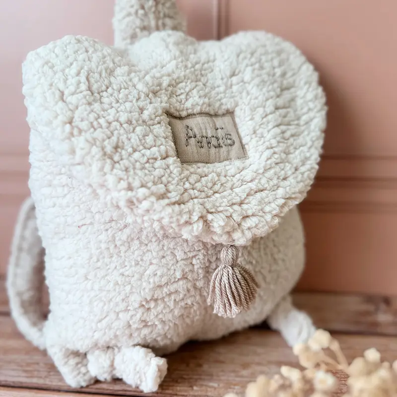 Mon premier sac à dos personnalisé - Moumoute beige sable
