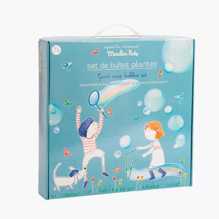 Moulin roty - Aujourd'hui c'est mercredi - Set de bulles géantes - 4 ans+