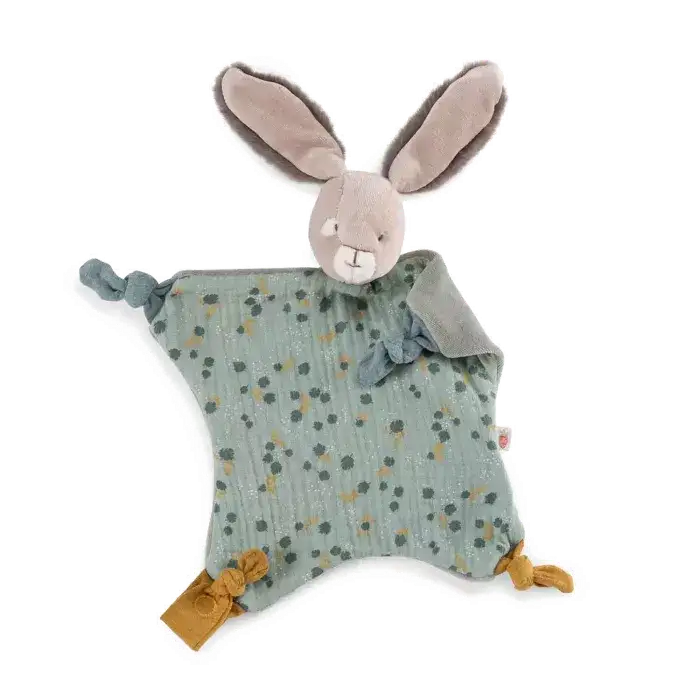 Moulin Roty - doudou lapin sauge - trois petits lapins - naissance+