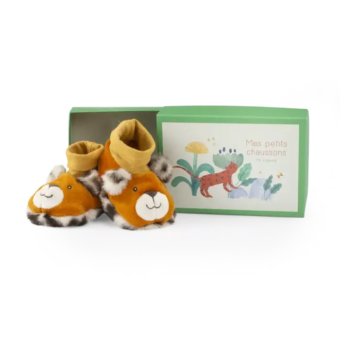 Moulin roty - La forêt Mawa - Chaussons léopard Taïgo