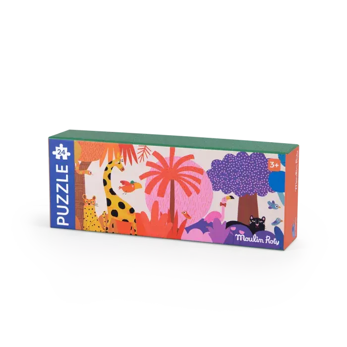 Moulin Roty - Les Toupitis - Puzzle la jungle arc-en-ciel - 3 ans+