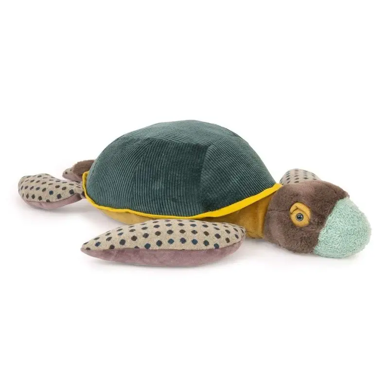 Moulin Roty - peluche grande tortue - tout autour du monde