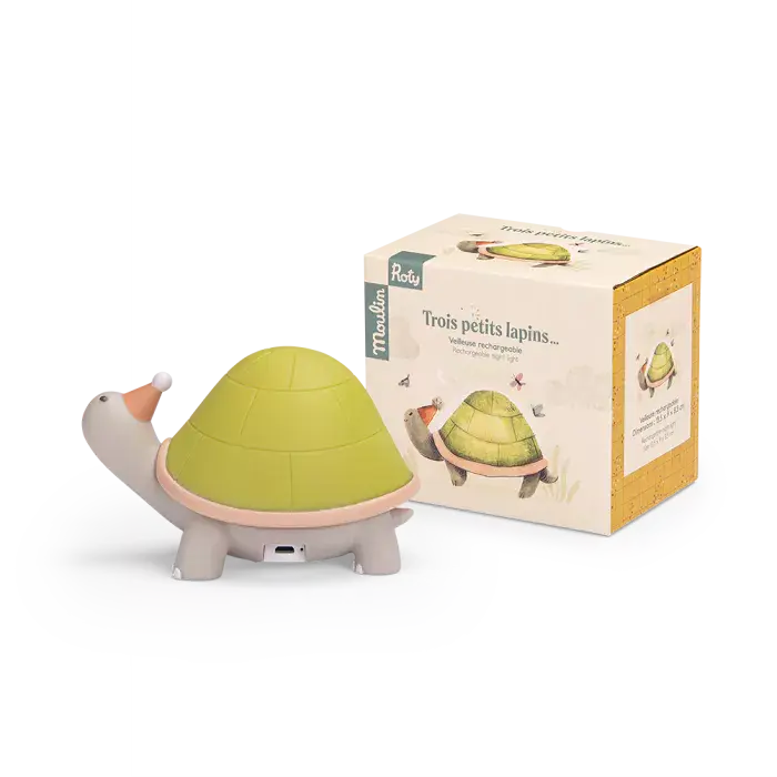 Moulin Roty - Veilleuse tortue - Trois petits lapins - naissance+