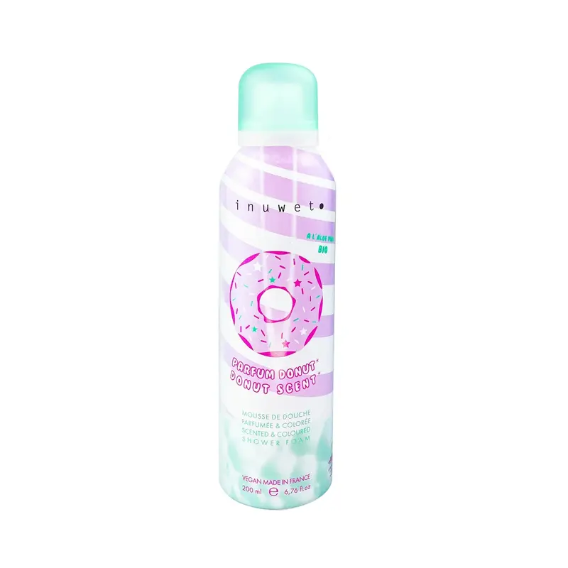 Mousse de douche turquoise donuts - inuwet