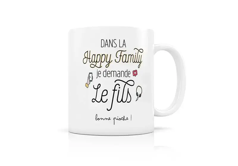 Mug Happy Family Créabisontine - FIls