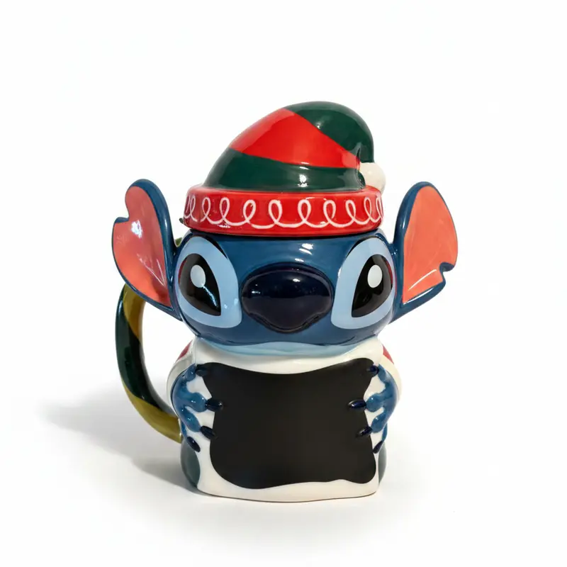Mug sculpté de Noël Stitch 480 ml – Disneyland Paris