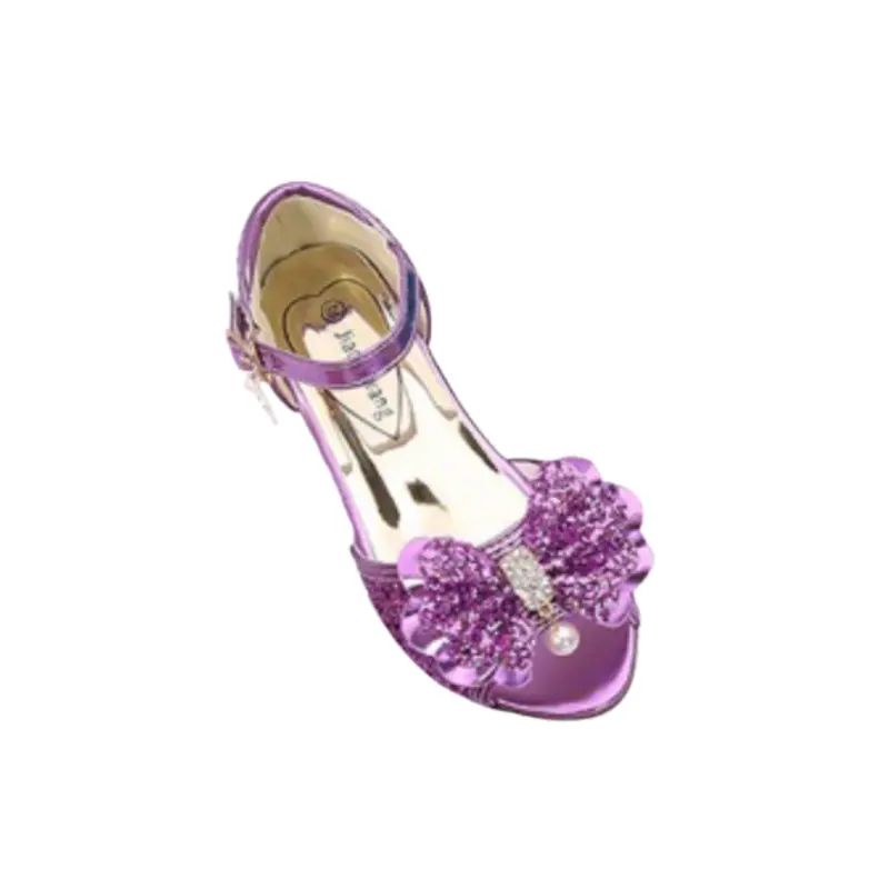 Mules à noeuds et paillettes pour enfant (3 à 10 ans) - Violet - Labay