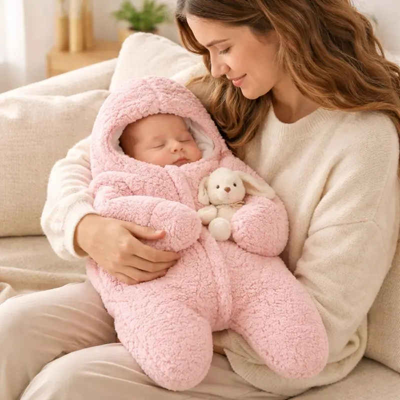 Nid d’ange bébé doublé en sherpa – WinterStar