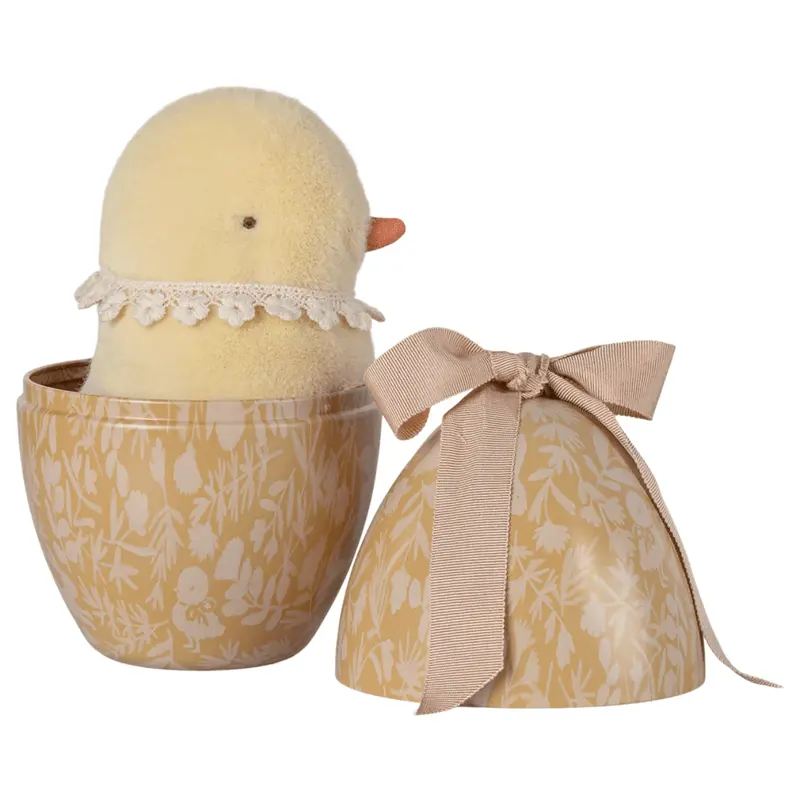 Oeuf De Pâques Avec Poussin