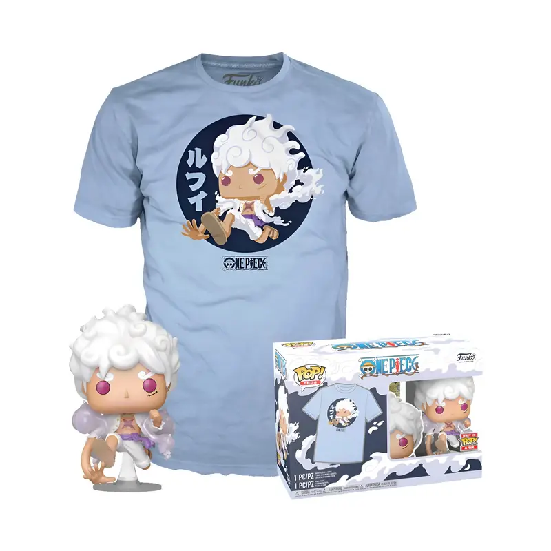 One Piece - Monkey D. Luffy Gear5 - Pack T-Shirt + Funko Pop N° 1607