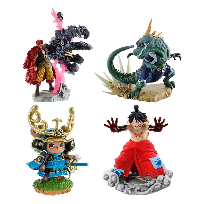 One Piece - Petitrama x4 Figurines - Logbox Re Birth Wanokuni Vol.2