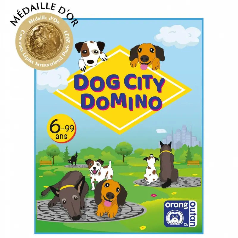 orang outan - Dog city domino- jeu de dominos 🧒6 ans+