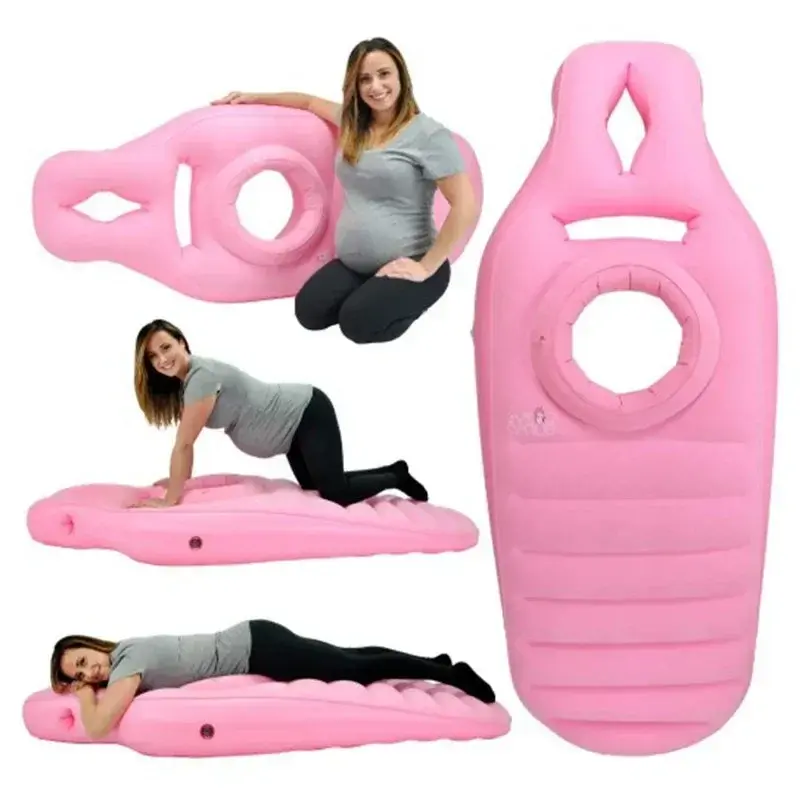 Oreiller de grossesse gonflable tapis yoga matelas maternel soutien corporel