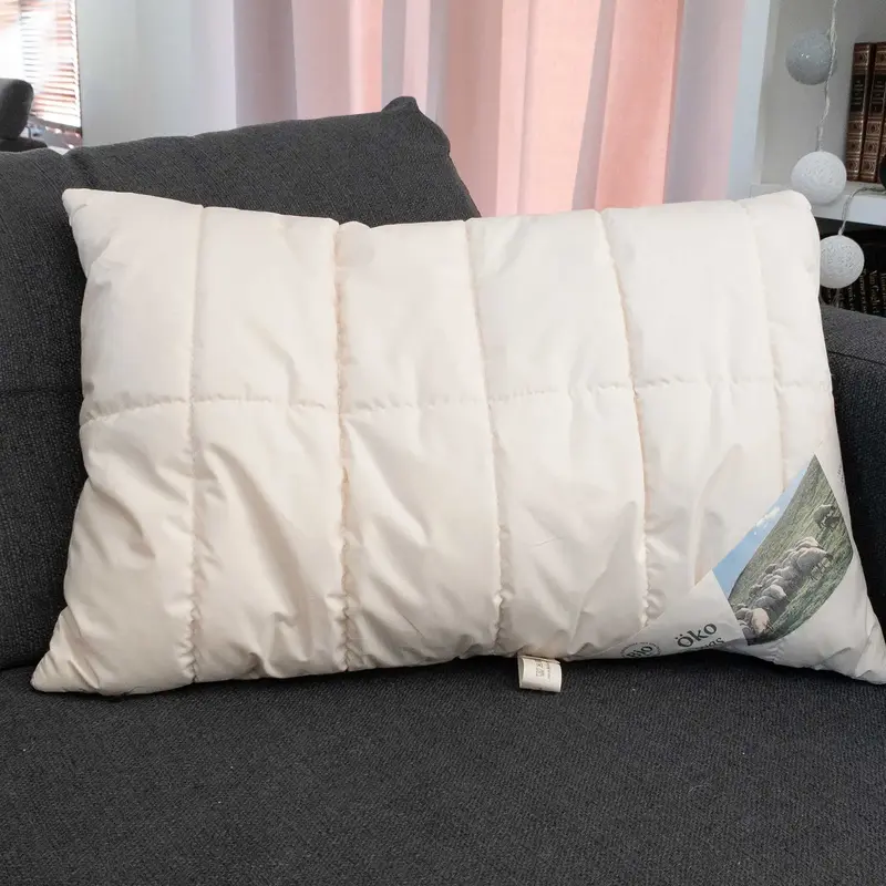 Oreiller matelassé laine & coton bio Sassoupi - 40x60cm