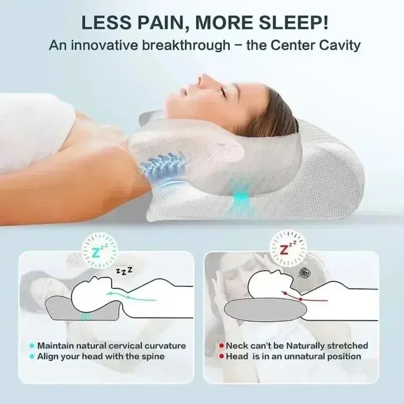 Oreiller Mémoire de Forme Papillon | Cervicales & Sommeil | Mybooni
