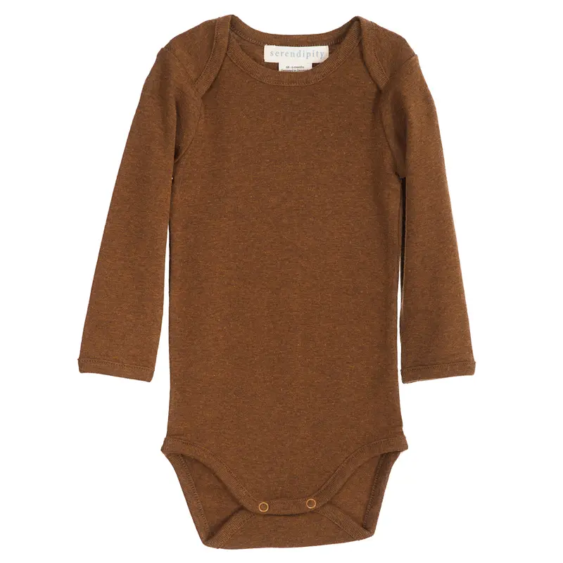 Organic Cotton Baby Body - Caramel - 0m-2y