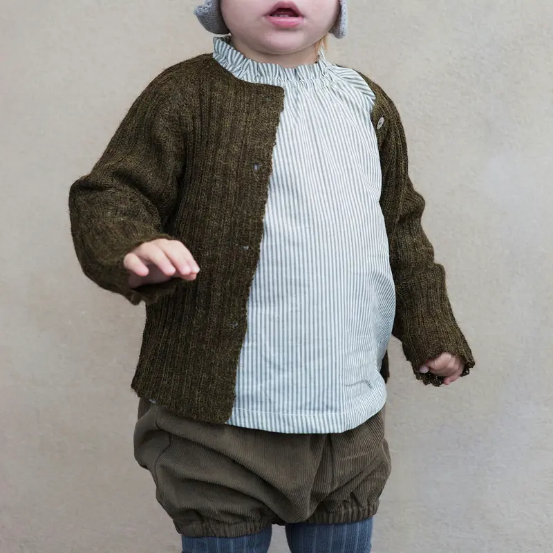 Organic Cotton Baby Corduroy Bloomers - Capers - 3m-2y