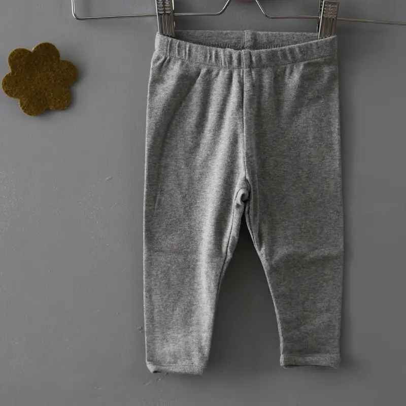 Organic Cotton Baby Leggings - Grey - 3-18m