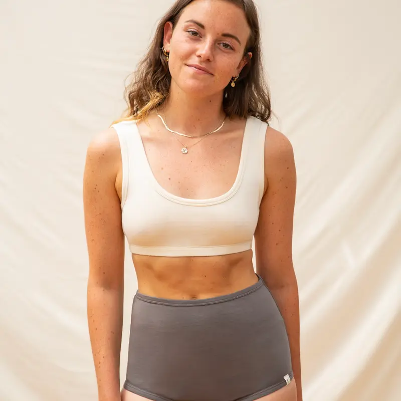 Organic Cotton Basic Bra - Assorted Colours - XS-XL
