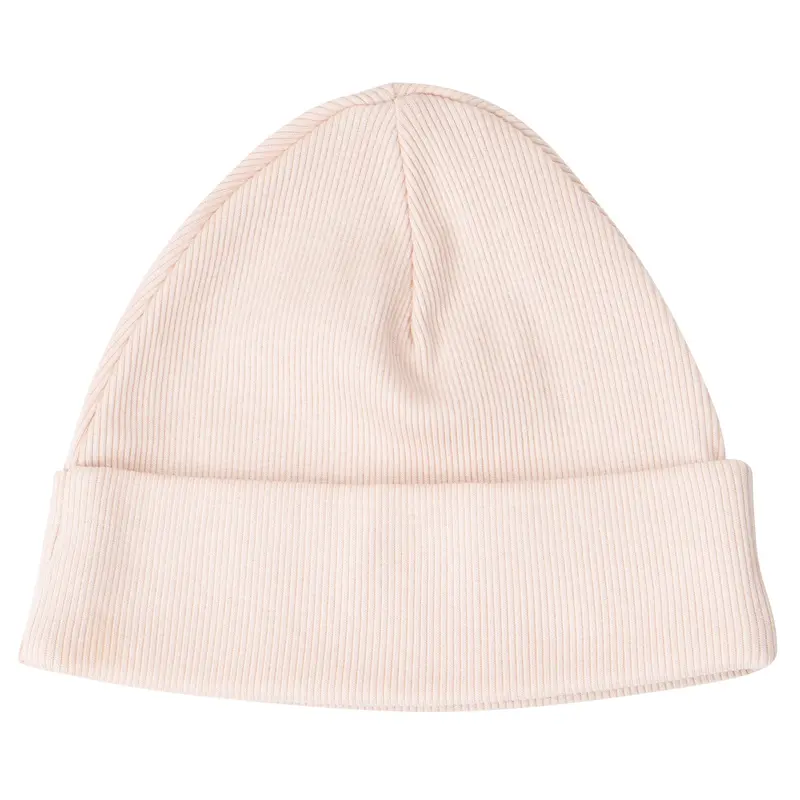 Organic Cotton Ry Beanie - Powder - 1m-2y