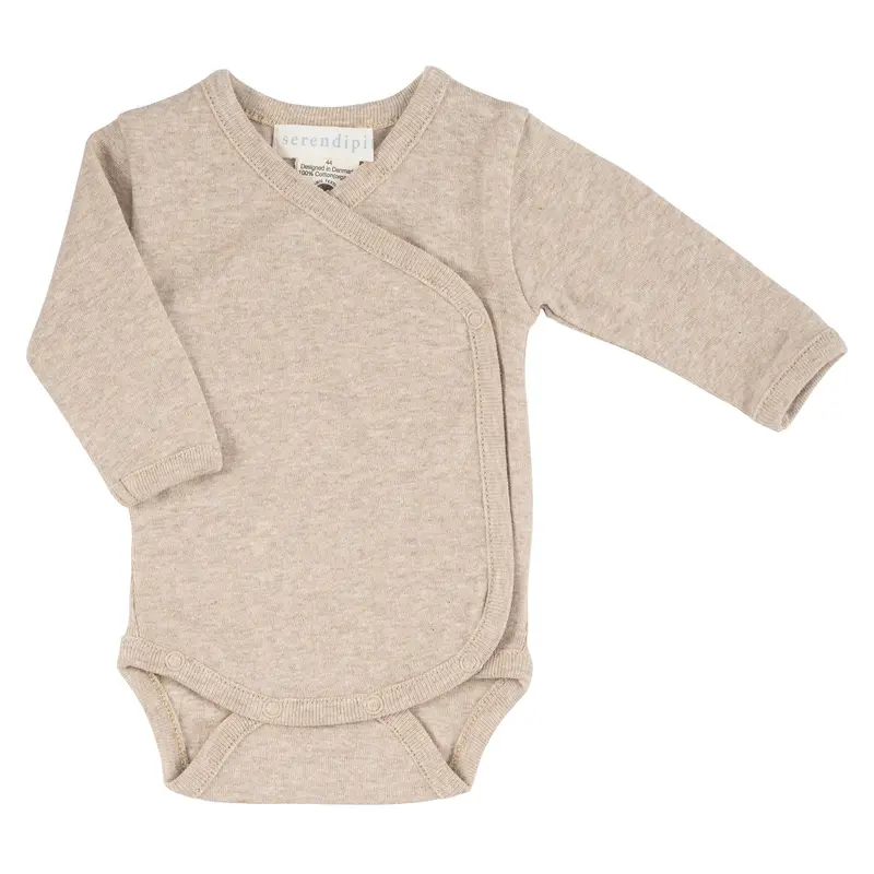 Organic Cotton Wrap Baby Body - Oat - 44cm ONLY