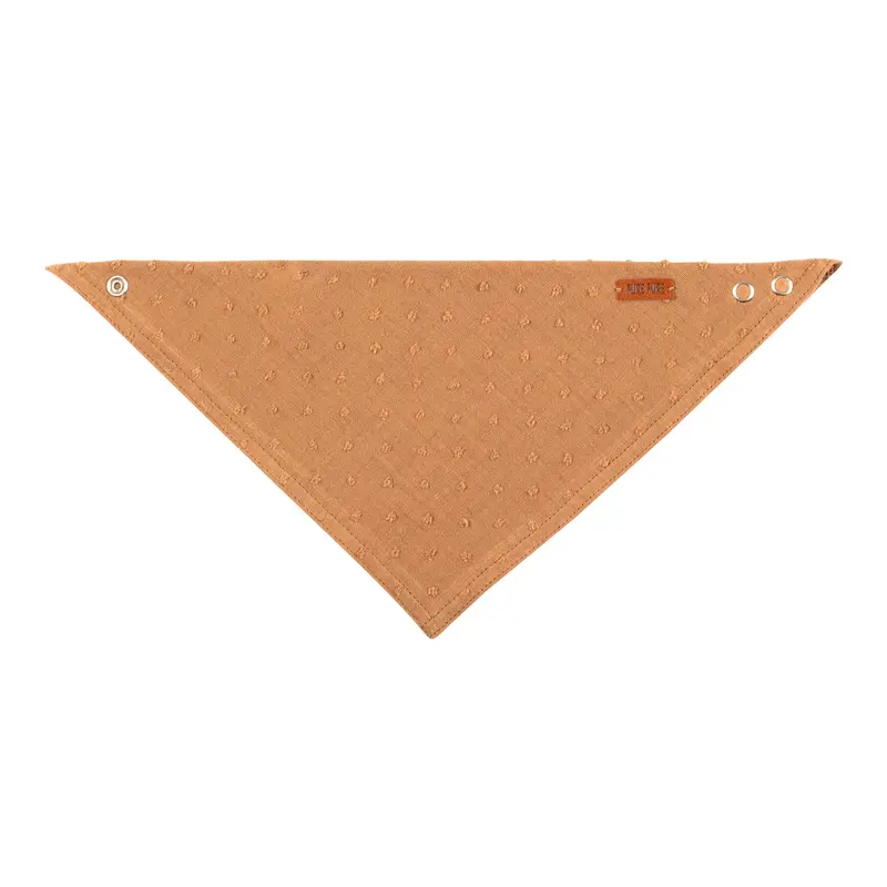 Organic Muslin Baby Bib - Toffee - 0-12m