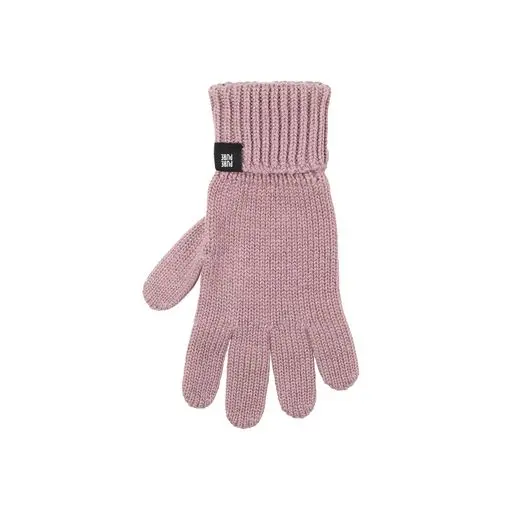 Organic Wool, Cotton and Silk Gloves - Mauve - 3-8y
