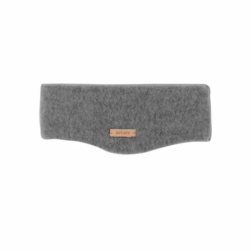 Organic Wool Fleece Adult Bandeau - Slate