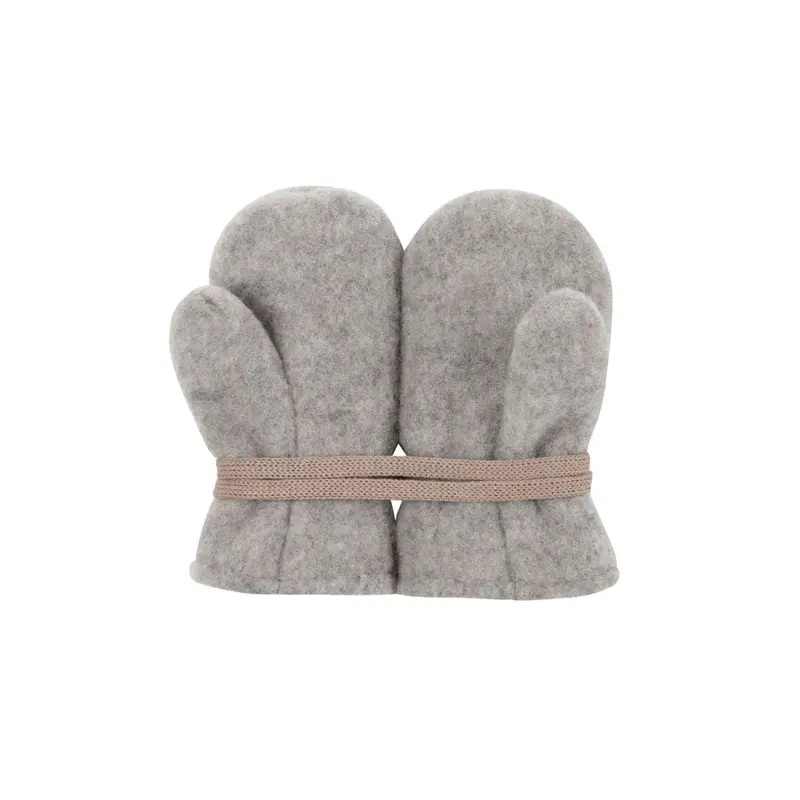 Organic Wool Fleece Mittens - Moonrock - 6-12M ONLY