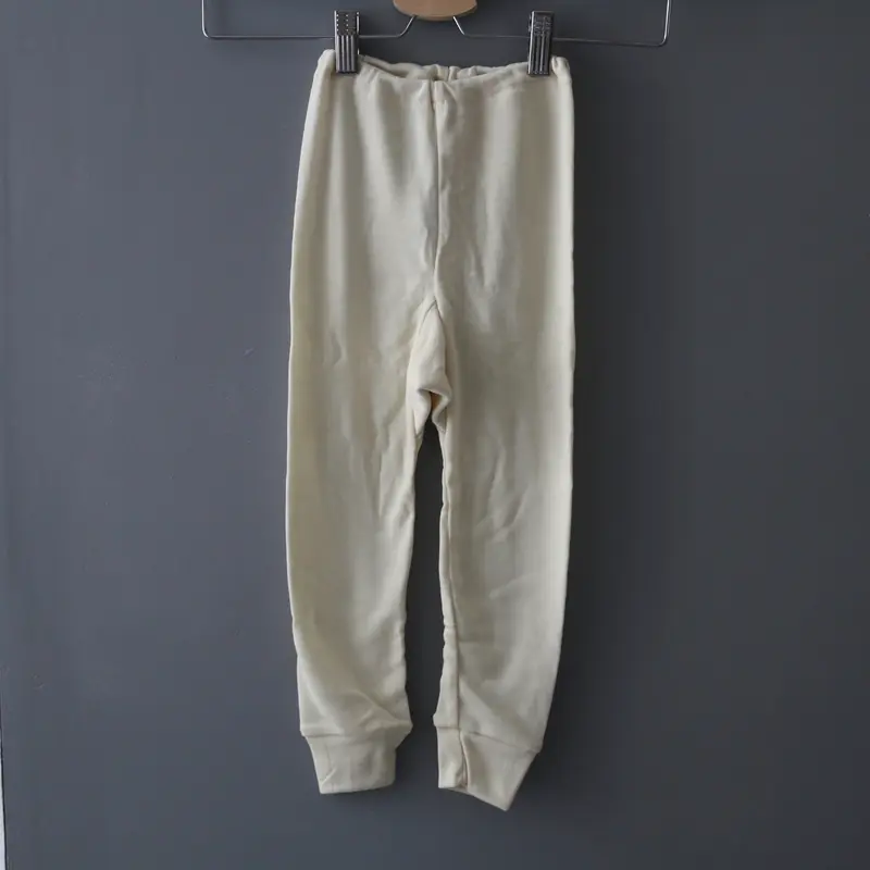 Organic Wool & Silk Long Johns - Natural - 9-10y only