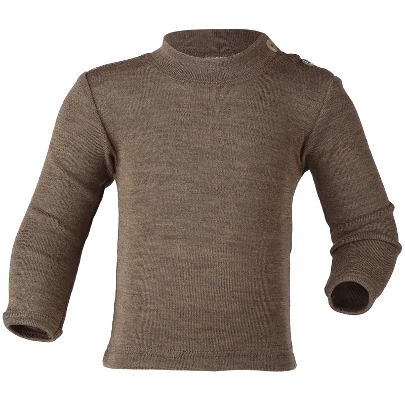 Organic Wool & Silk Top - Walnut - 3m-4y